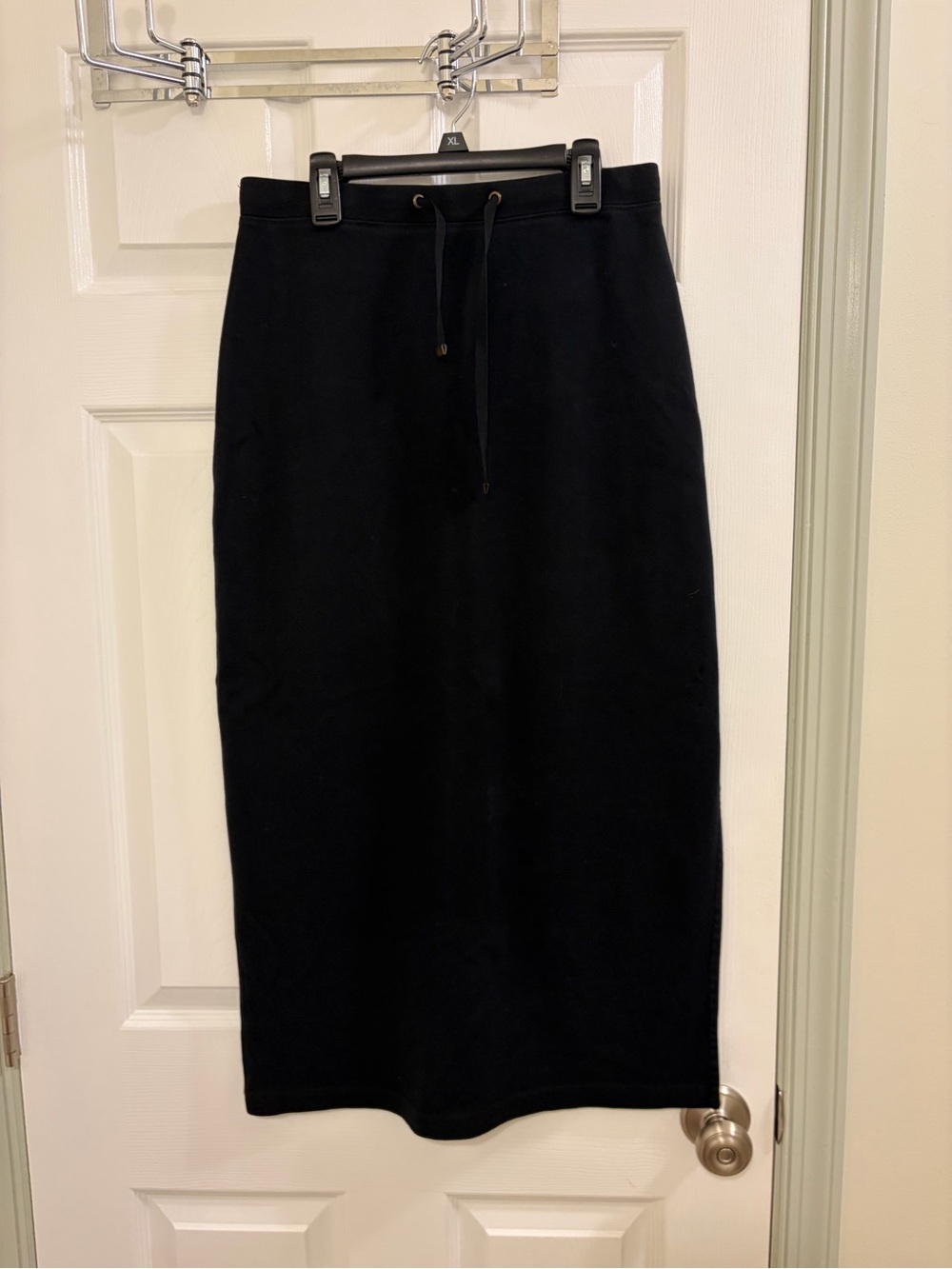 NY Jeans Women's Vintage Black Drawstring Midi Skirt